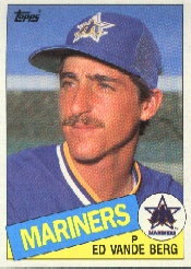 1985 Topps Baseball Cards      566     Ed VandeBerg
